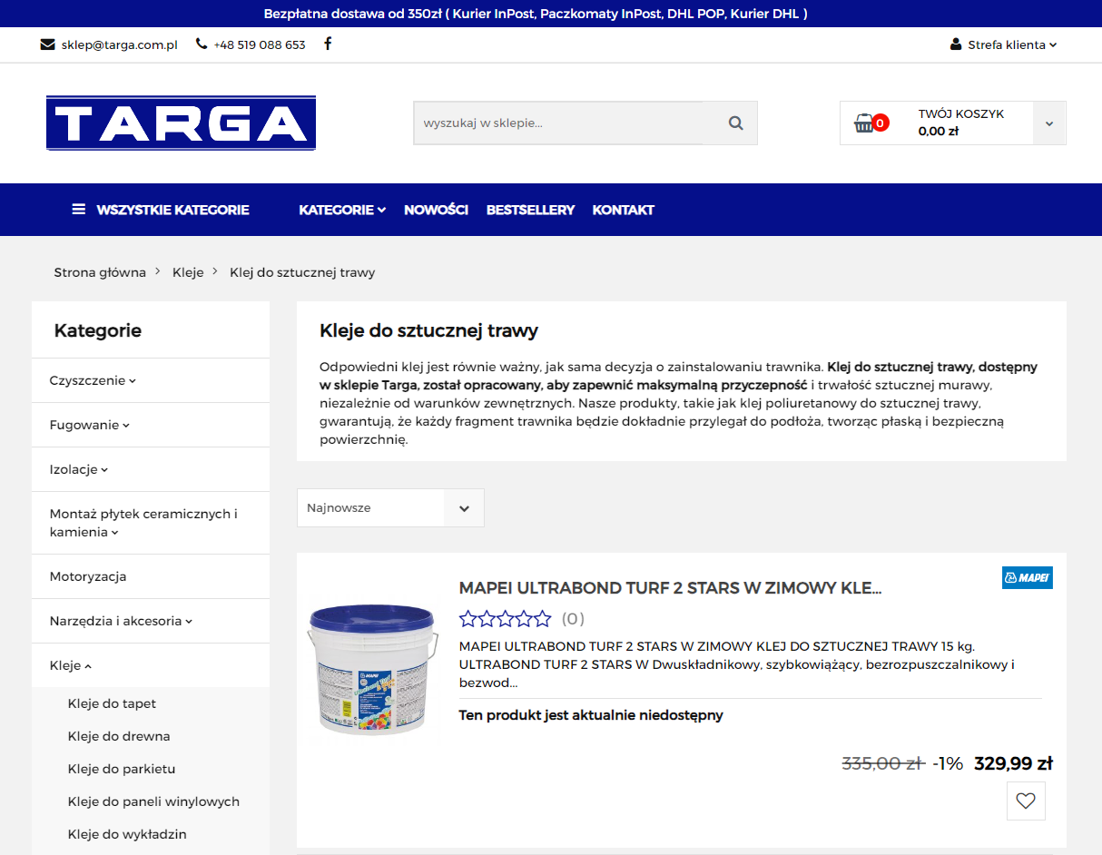 Jaki klej do sztucznej trawy na balkon, taras i beton?