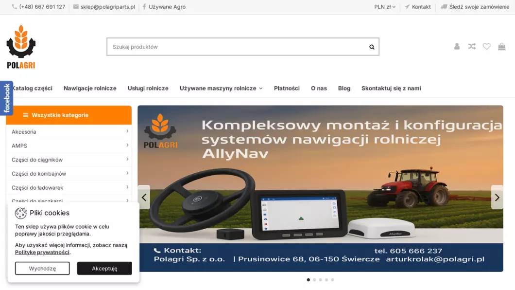 Zrzut ekranu strony
