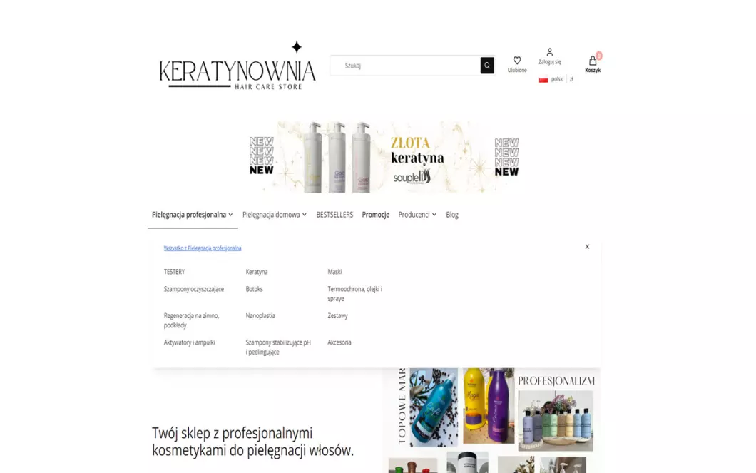 Zrzut ekranu strony