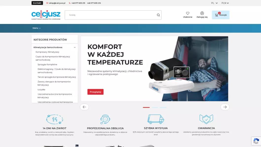 Zrzut ekranu strony